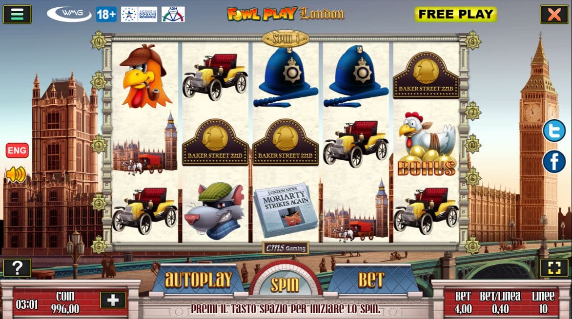 Fowl Play London Gratis